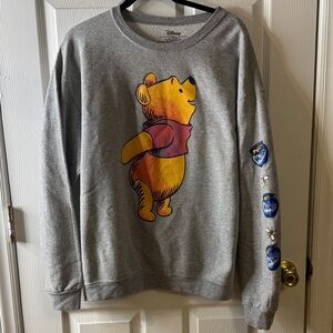 Winnie The Pooh Sweatshirt Hunny Honey Bee Disney Unisex Large
